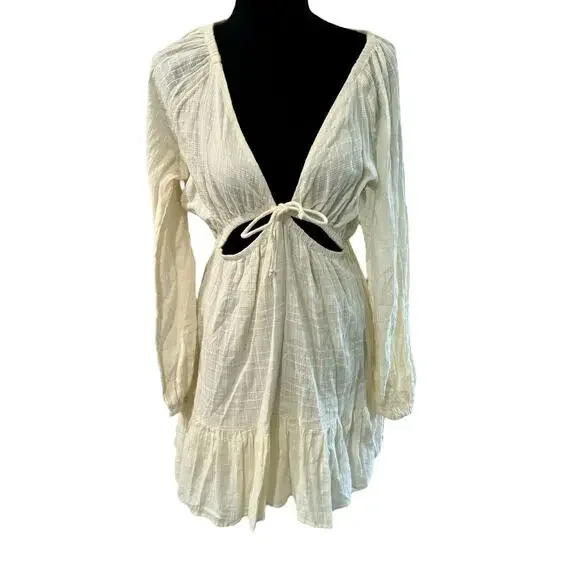 NWT! L*Space Feelin' Fine Dress in Cream - Size Medium - Picture 7 of 9